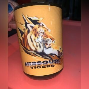 Missouri Tigers Orange Glass